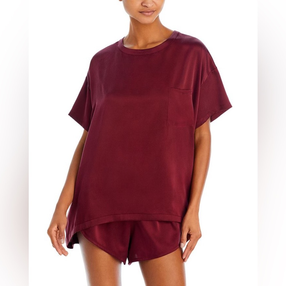 LUNYA Washable Silk Tee Short Set